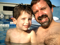 Michael Seaman PhD and Son Trent