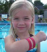 Red - Danger Water Safety Bracelet